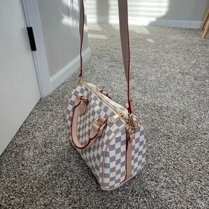 CHECKERED CROSSBODY BAG